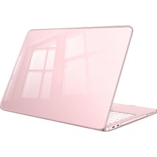 M.TK Moveteck Macbook Neo 13 A3404 A18 Pro Kapak Kılıf Parlak Şeffaf 360 Tam Koruma Sert Koruyucu Darbe Emici Kristal Kapak