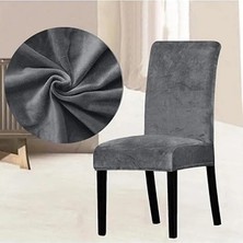 Arife Home Kadife Likralı Sandalye Örtüsü Sandalye Kılıfı 1 Adet