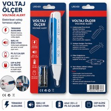sbodurhome Temassız Voltaj Ölçer Kalemi 90-1000V Ac – LED Işıklı ve Sesli Elektrik Test Cihazı