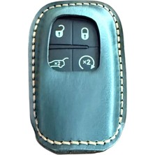 Minimalim Leather Craft Fiat Uyumlu Hakiki Deri Anahtar Kılıfı El Yapımı | Egea 500X Uyumlu