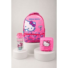 x Dekomus "love Shine Collection" Hello Kitty Lisanslı Ortopedik Ilkokul Çantası,matara ve Beslenme Kabı Seti
