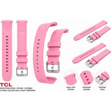 onlinekordon Tcl Movetime MT40, MT40X ve MT40SX Uyumlu Yumuşak Silikon Akıllı Çocuk Saati Kordonu Akıllı Pimli Kolay Sök Tak 18MM