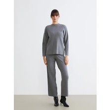 Lc Waikiki Yeni Sezon Beli Lastikli Geniş Paça Kadın Triko Pantolon