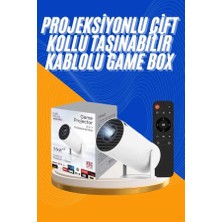 Ruhes Projeksiyon Cihazı Video Oyun Konsolu 8 GB Hafıza LCD Ekran Kumandalı  Yeni Nesil