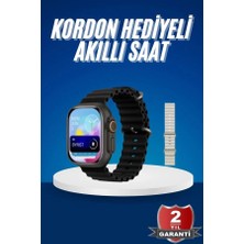 OtoTech Ultra Akıllı Saat 49 mm Çift Kordonlu Arama Cevaplama Bluetooth Bağlantılı