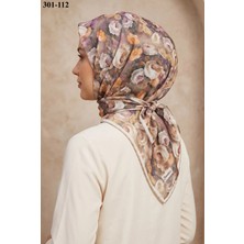 Sharell Gül Desenli Soft Pamuk Eşarp 301-112