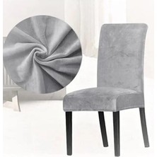 Arife Home Kadife Likralı Sandalye Örtüsü Sandalye Kılıfı 1 Adet