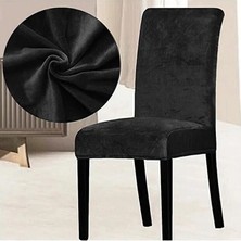 Arife Home Kadife Likralı Sandalye Örtüsü Sandalye Kılıfı 1 Adet