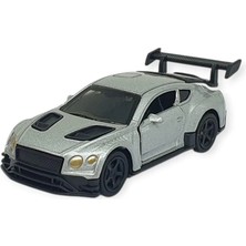Renas Store Çek Bırak Metal Küçük Arabalar 8 cm - 6411A-16 - Gümüş - 1 Adet