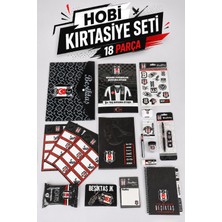 x Dekomus Lisanslı Beşiktaş 18 Parça Hobi Kırtasiye Seti Boyama Kitabı,uçlu Kalem,ajanda
