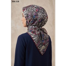 Sharell Leopar Desenli Soft Pamuk Eşarp 304-118