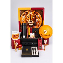 x Dekomus Lisanslı Galatasaray Özel Kutulu Premıum 20 Parça Full Yetişkin Seti Saat,termos,futbol Topu