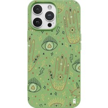 Casen iPhone 11 Pro Yeşil Lansman Renkli Silikon I'm Mysterious Tasarımlı Kamera Korumalı Telefon Kılıf