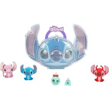 Hti Toys Disney Stitch Taşıma Çantalı 4’lü Silgi Figür Seti