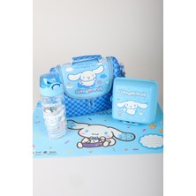 x Dekomus Lisanslı Cinnamoroll Blue Cloud Collection Termoslu Beslenme Çantası,beslenme Kabı,matara ve Beslenme Örtüsü Seti