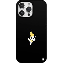 Casen iPhone 11 Pro Siyah Lansman Renkli Silikon Cat Lover Kedi Tasarımlı Kılıf