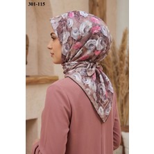 Sharell Gül Desenli Soft Pamuk Eşarp 301-115