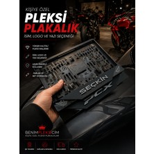 Kişiye Özel Motor Mat Pleksi Plakalık - Isim Yazılı Özel Tasarım