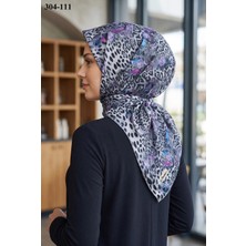 Sharell Leopar Desenli Soft Pamuk Eşarp 304-111