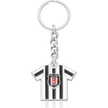 x Dekomus Lisanslı Beşiktaş Çubuklu Forma Metal Anahtarlık "dekomus Cep Defteri Hediyeli"