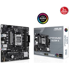 Kaia Life Asus Prıme A620M-K, 2xddr5, 1x M.2, D-Sub, Hdmı, Am5 Soket Anakart