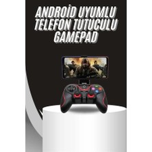 Yazline Global Kablosuz Oyun Kolu Bluetooth Joystick Gamepad Android Uyumlu