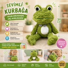 Trust Store Oyuncak Peluş 30 cm Sevimli Kurbağa Ultra Yumuşak Sarılmalık Peluş Kurbağa