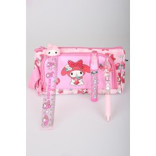 x Dekomus Lisanslı My Melody Sweet Berry Collection Kalem Çantası,roket Silgi,cetvel,uçlu Kalem Seti
