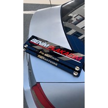 Kişiye Özel Otomobil Parlak Pleksi Plakalık Takımı - Gold/gümüş Seçenekli Isim Yazılı Dekoratif Plakalık