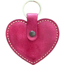 Minimalim Leather Craft Hakiki Deri Anahtarlık – El Yapımı Dikişli Tasarım