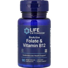 Life Extension Bioactive Folate & Vitamin B12 90 Veg. Capsules
