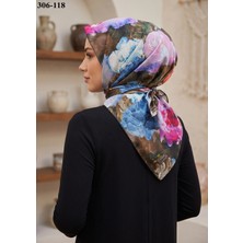 Sharell Desenli Soft Pamuk Eşarp 306-118