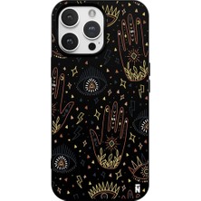 Casen iPhone 11 Pro Siyah Lansman Renkli Silikon I'm Mysterious Tasarımlı Kamera Korumalı Telefon Kılıf