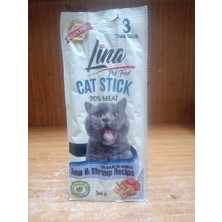 Lina Tahılsız Stick Kedi Ödülü Ton Balıklı&karidesli 3 Paket ( 9 Adet )