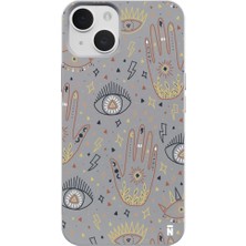 Casen iPhone 11 Gri Lansman Renkli Silikon I'm Mysterious Tasarımlı Kamera Korumalı Telefon Kılıf