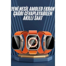 GRAYLINE Ultra Max Kordon Kilitli Akıllı Saat Amoled Ekran Titreşimli Çağrı Cevaplayabilen