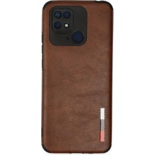 Magicool Xiaomi Redmi 10C Kılıf Loop Deri Silikon - Kahverengi