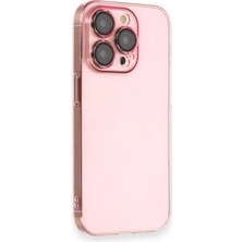Bezos iPhone 13 Pro Kılıf Armada Lensli Kapak - Rose Gold