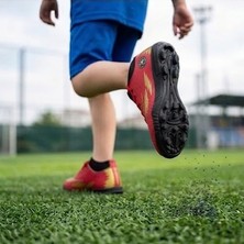 Çocuk Halı Saha Futbol Ayakkabısı – Hafif, Kaymaz Tabanlı, Bağcıklı Kramponsuz Spor Ayakkabı