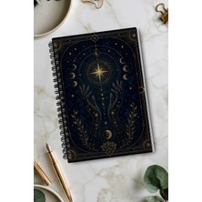 giftkonsept Mistik Ay Evreleri Konseptli 50 Yaprak 100 Sayfa Sprialli Defter