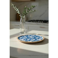 Bezos Mango Agacı Servis Tabağı & Sunum Tabağı 25 cm Desenli