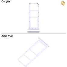 Arsking Galaxy A05 Sim Iç Yuvası Çiftli Gümüş Çiftli Sim Yuvası Ikili Sim Tepsisi Çiftli Sim Aparatı Dual Sim Çekmecesi