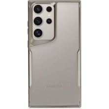 Bezos Galaxy S24 Ultra Kılıf Boyi Silikon Kapak - Titan Gri