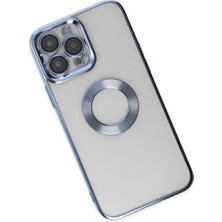 Bezos iPhone 14 Pro Kılıf Slot Silikon - Sierra Blue