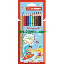 Stabilo 1612-6 Aguacolor Boya Kalemi 12LI