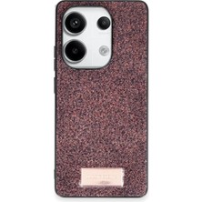 Bezos Note 13 Pro 4g Bright Simli Kapak - Derin Mor