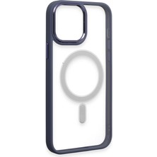 Bezos iPhone 15 Pro Max Kılıf Room Magneticsafe Silikon - Sierra Blue