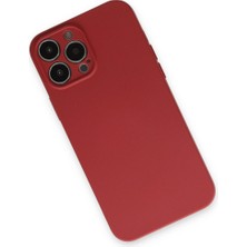 Bezos iPhone 13 Pro Kılıf Nano Içi Kadife Silikon - Kiremit