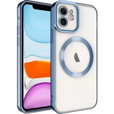Bezos iPhone 12 Kılıf Kross Magneticsafe Kapak - Sierra Blue