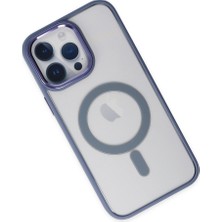 Bezos iPhone 14 Pro Max Kılıf Room Magneticsafe Silikon - Sierra Blue